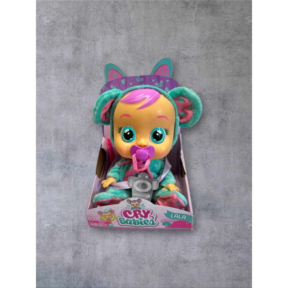 Cry Babies Lala Doll Mouse Teal Pink New Interactive Cries Real Tears 10581
